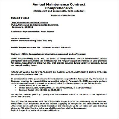 Annual Maintenance Contract Service