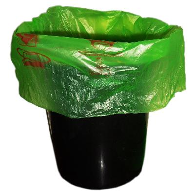 Green Plastic 19 X 21 Garbage Bag Biodegradable