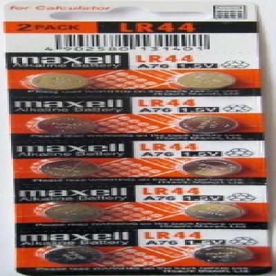Maxell Lr44 Alkaline Button Cell Battery