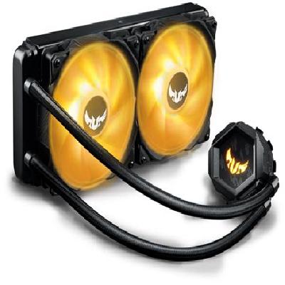 Asus Tuf Gaming Lc 240 Rgb Zaku Ii Edition Aio 240mm Liquid Cooler With Dual 120 Pwm Fans
