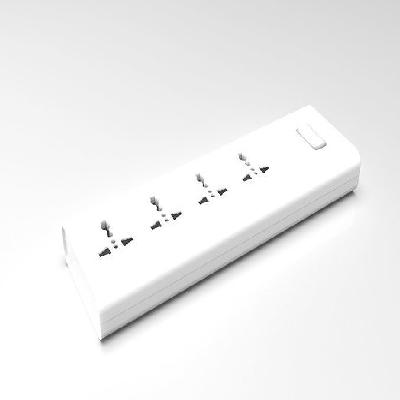 Cablet 4 Way 4 Universal Socket Extension Board with 4.5m Cable Length