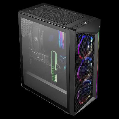 Cooler Master CMP 510 ARGB ATX Mid-Tower Gaming Three Pre-Installed 120mm ARGB Fans and Controller