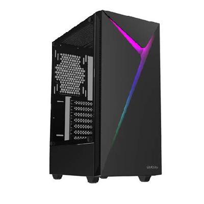 Gamdias Argus E4 Mid Tower PC Case Cabinet with Tempered Side Panel and RGB Lighting