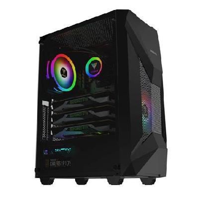 Gamdias ATHENA E1 Elite ATX Mid-Tower RGB Gaming Cabinet with 120mm ARGB Fan and Side Tempered Glass