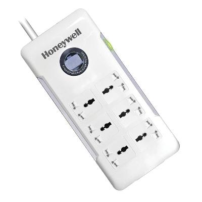 Honeywell Platinum Series 6 Output Surge Protector Extension Cable with Master Switch LED Indicator