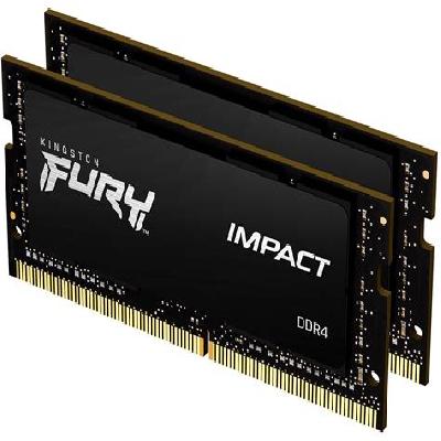 Kingston Fury Impact 16GB DDR4 2666MHz CL15 260-Pin SODIMM Laptop RAM