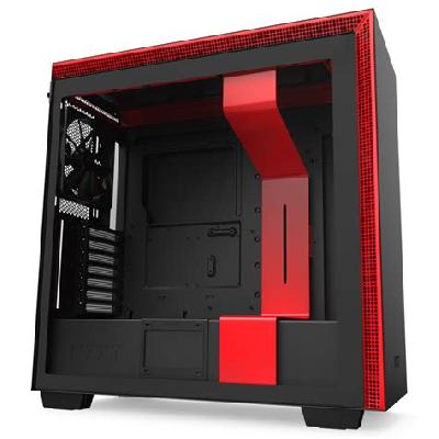 NZXT H710 Compact Mid-Tower Case Cabinet with Four 120mm Pre-Installed Fans And Tempered Glass