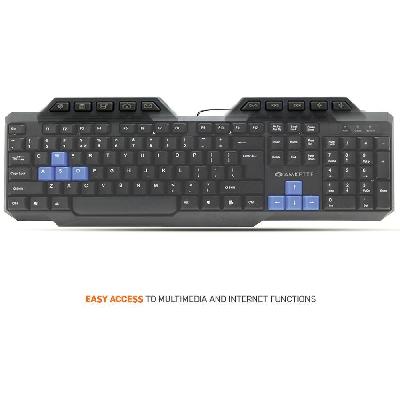 Amkette Xcite Neo Wired USB Keyboard And Mouse ( Black)