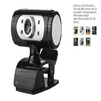 Zebronics Zeb-Crisp Pro Web Camera (HD) With 5p Lens,Built-In Microphone