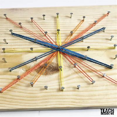 Geo Board-Circle (Wooden)