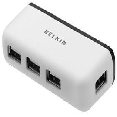 Belkin 4-Port F4U021bt USB 2.0 Ultra-Mini Travel Hub