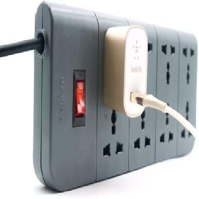 Belkin Essential Series 8-Socket Surge Protector F9E800ZB2M-GRY