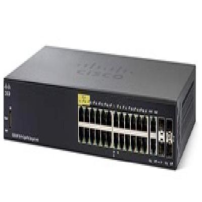 Cisco SG350-28-K9 Rack-mountable - 1U Managed Switch