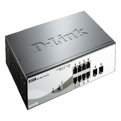 D-Link 8 2 SFP (10-Port) Gigabit Smart Managed POE Switch DGS-1210-10P