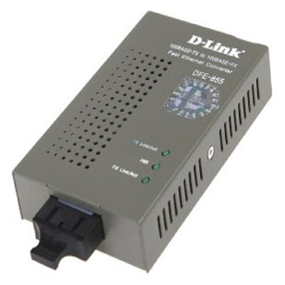 D-Link DFE-855S-15I 10100Base-TX To 100Base-FX (SC) 10 Km Single Mode-Mode Media Converter