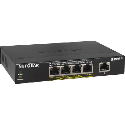 Netgear GS305P 5-Port Gigabit Ethernet SOHO Unmanaged Switch With 4-Ports POE (55W)
