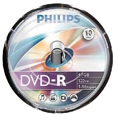 Philips 4.7GB Blank DVD R Recordable