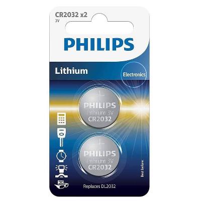 Philips CR2032 3V Coin Cell Batteries (Silver) Single Pack