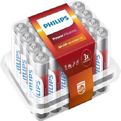 Philips LR6 AA Power Alkaline Batteries - 10 Pack Strip