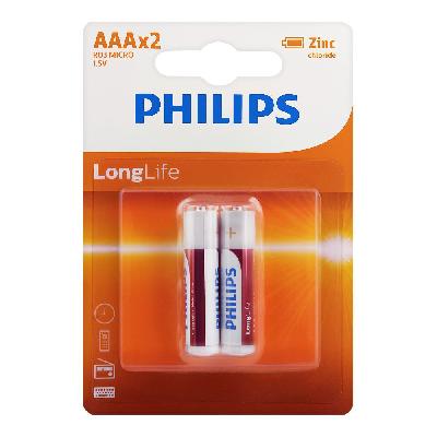 Phillips AAA LR3 Zinc Chloride Tear Pack