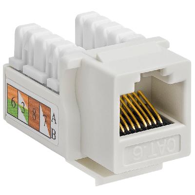 RJ45 CAT6E Lan I O Punch Down Network Keystone Jack CAT6