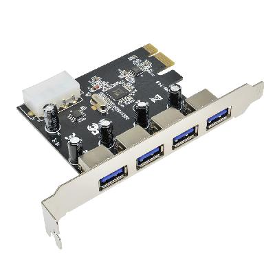 USB 3.0 PCI Express Card Up to 5 Gbps Speed 2 Port and 4 Port