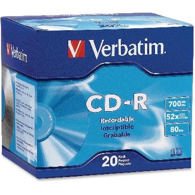 Verbatim CD-R 700MB 52X Slim Case Blank CD