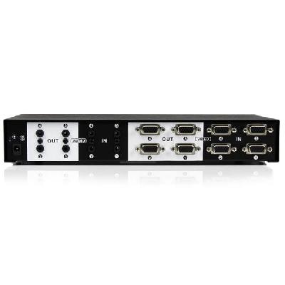 VGA Matrix Switch Splitter 4 in 4 Out 250MHz Bandwidth Metal Housing