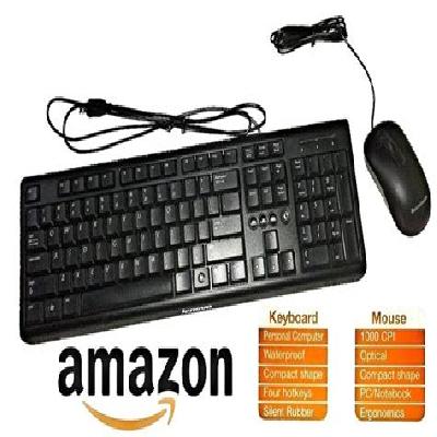 Lenovo KM4802 Wired Keyboard Mouse Combo