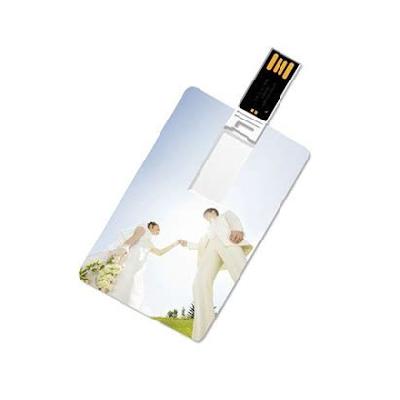 Silver 2.0 Metal Card Shape Pen Drive