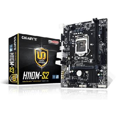 Gigabyte GA-H110M-S2 Socket LGA 1151 Motherboard (Black)