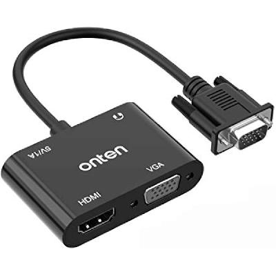 Viboton HDMI To VGA HDMI Female Splitter