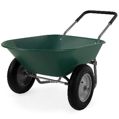 Construction Double Wheel Barrow Trolley