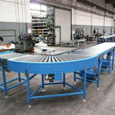 30 Degree Curved Poly-V Merger Roller Conveyor