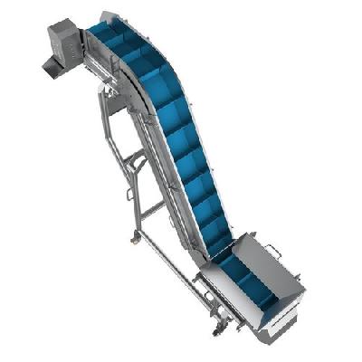 Incline Hinged Plate Belt Conveyor
