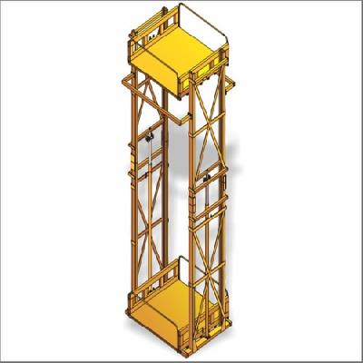 Double Mast Hydraulic Goods Lift