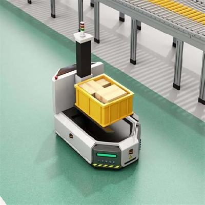 Automated Guided Vehicle For Material Movement In Factory 