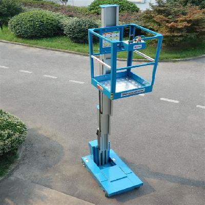 Single Mast Self Propelled Aluminum Work Platform