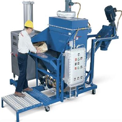 Bag Dumping Station With Integral Dust Collection System