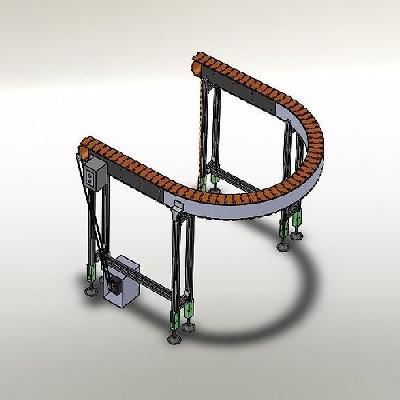 Curved Conveyor - Slat Chain -Polymide