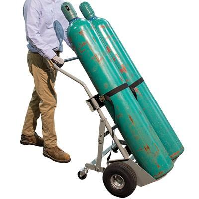 4 Wheeled Double Gas Cylinder Trolley