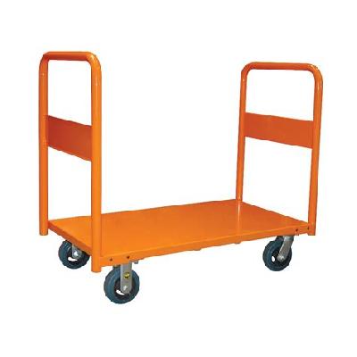 4 Wheeled Platform Trolley Both Side Tubular Handle