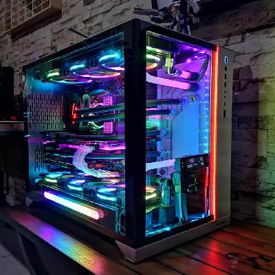 Gaming Desktop PC Custom Built CPU   Custom Build Water Cooler