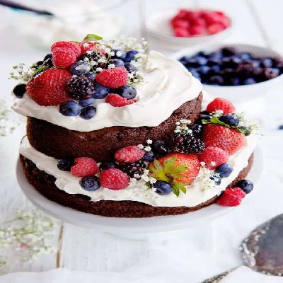 Fruit Chocolate Cake