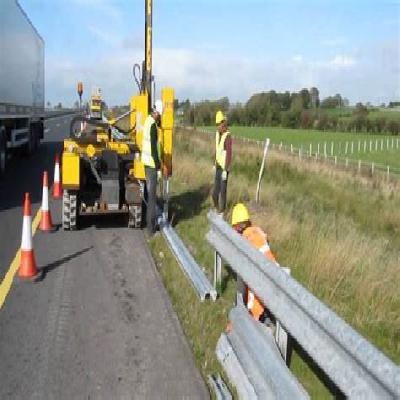 Crash Barrier Installation Machine
