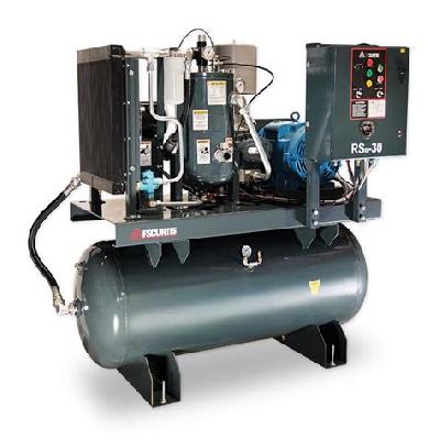 Tank Mounted Screw Compressor