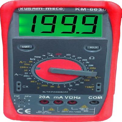 3.5 Digit Large Display Digital Multimeter With Terminal Locking System