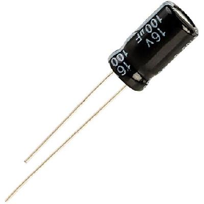 100uF 16V Electrolytic Smoothing Capacitor