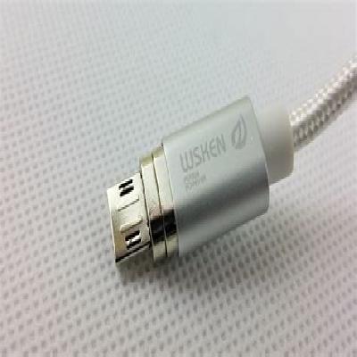 Wsken Mini2 Micro USB Cable Magnetic LED USB Sync and Fast Charger Cable for Android (Silver)