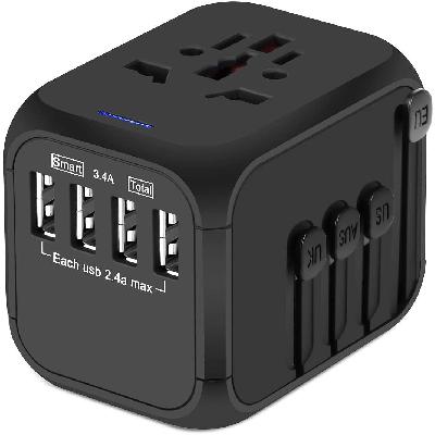 Norwood Dual USB And Socket International Travel Adapter